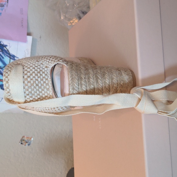 NWT Margaux x Gal Meets Glam 42.5 M Blush Pink Espadrilles 11.5 - Picture 4 of 9